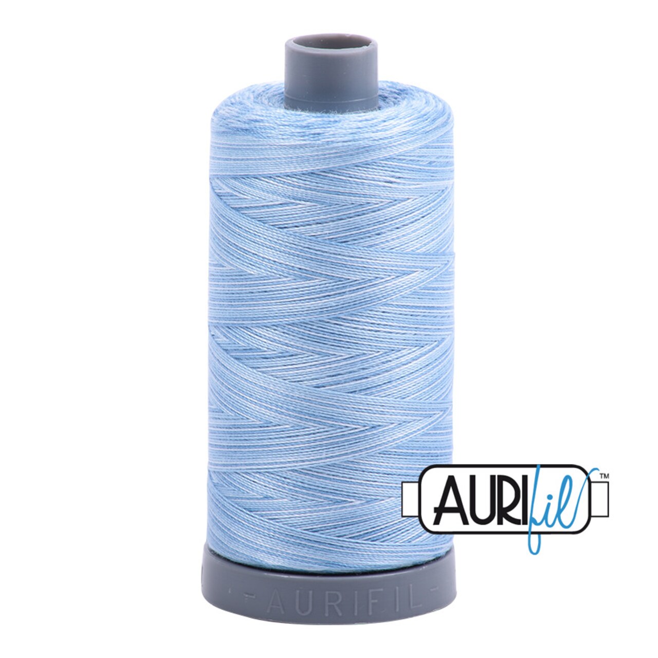 Stone Washed Denim - Variegated (3770) | 28wt Large Spool (750M / 820Y) | Aurifil Thread